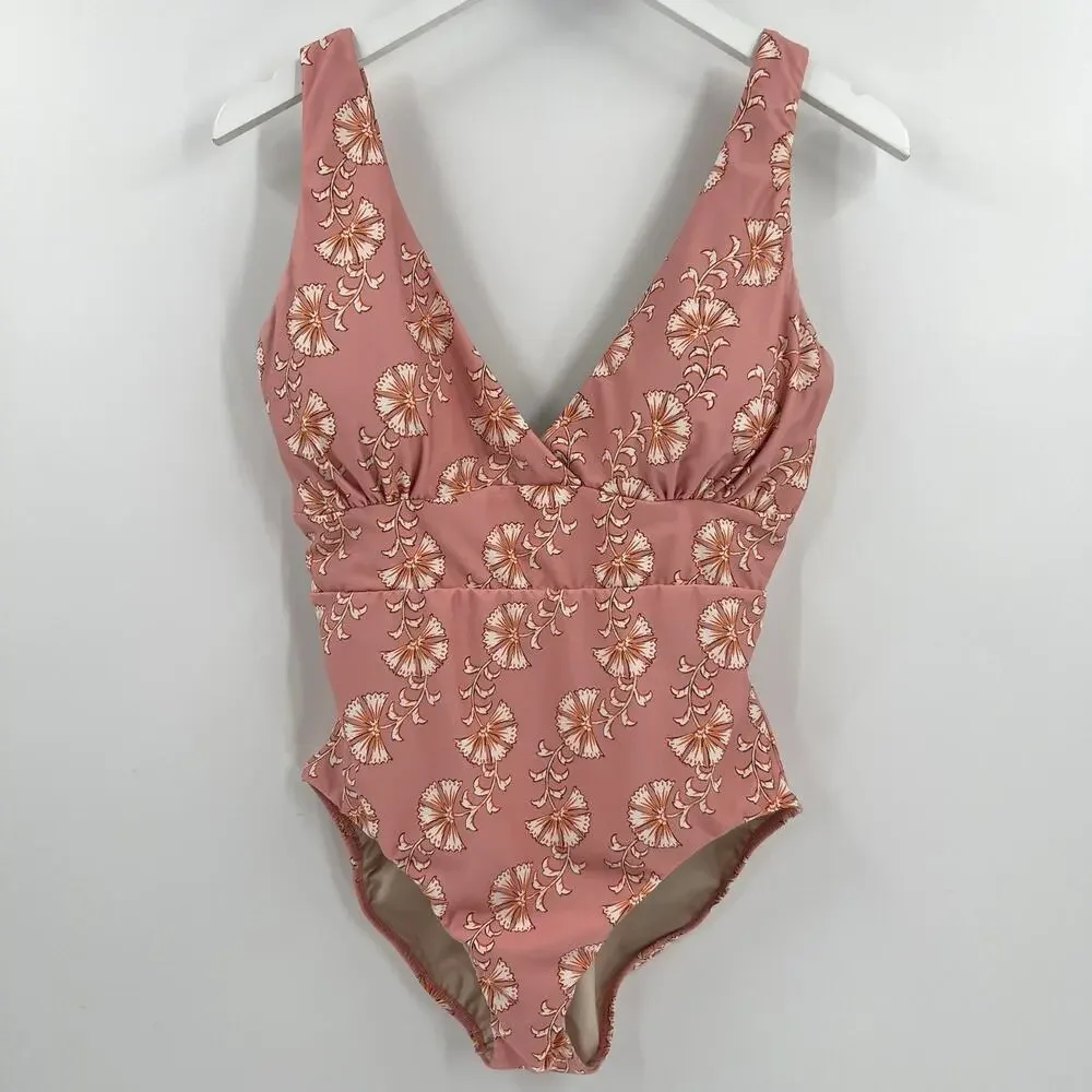 Hermoza Noni V-Neck Sculpting One Piece Swimsuit‎ Fiori Color Women’s Size 10